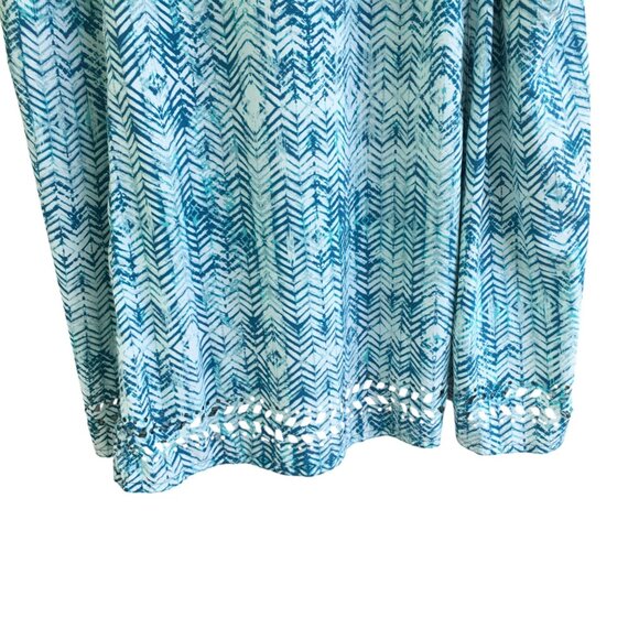 Toad&Co Sunkissed Cutout Dress Women's Size XL Lightweight V-Neck Pockets Blue - Picture 5 of 9